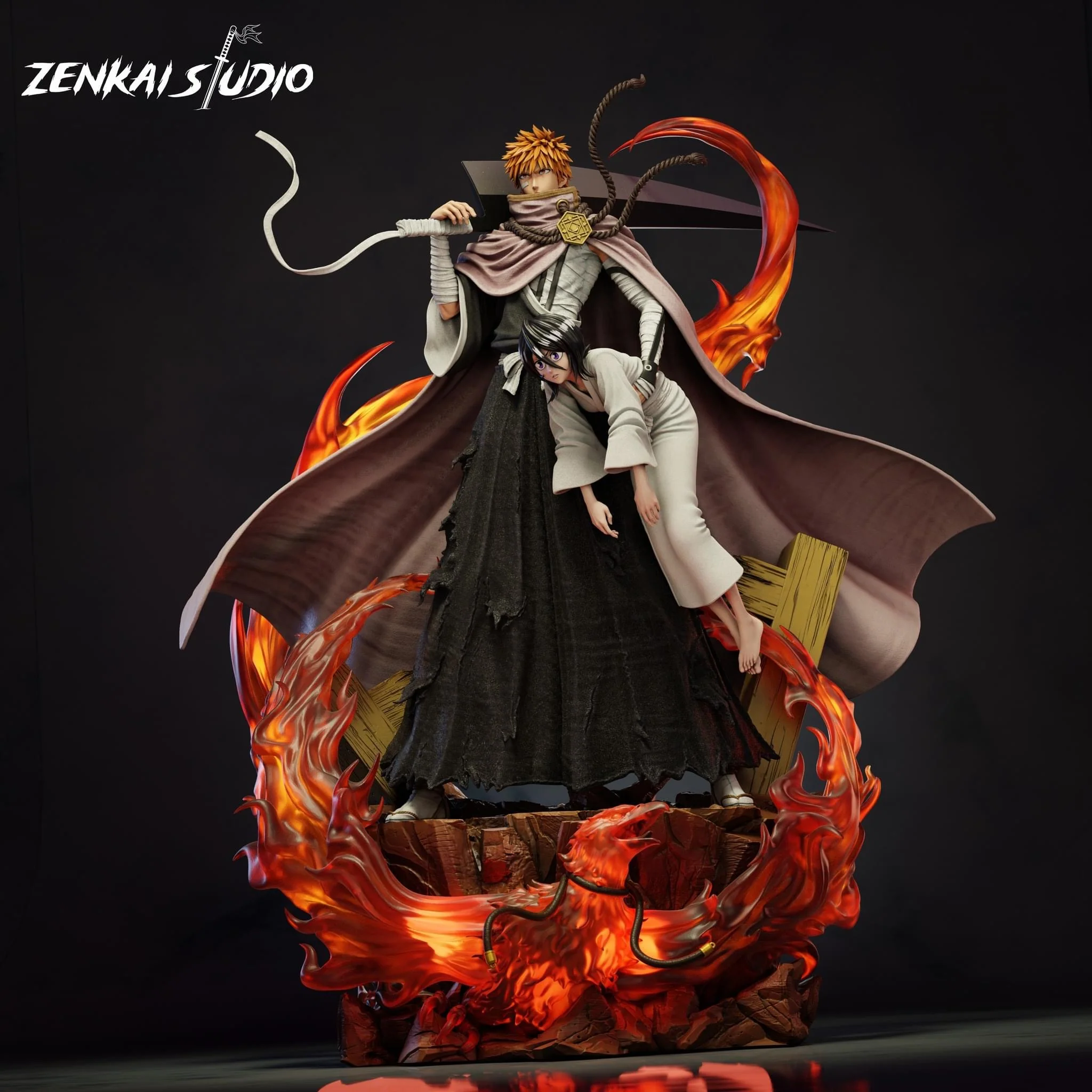 Bleach – Ichigo Kurosaki & Rukia Kuchiki | 1:6 Resin Statue | von Zenkai Studio - Image 5