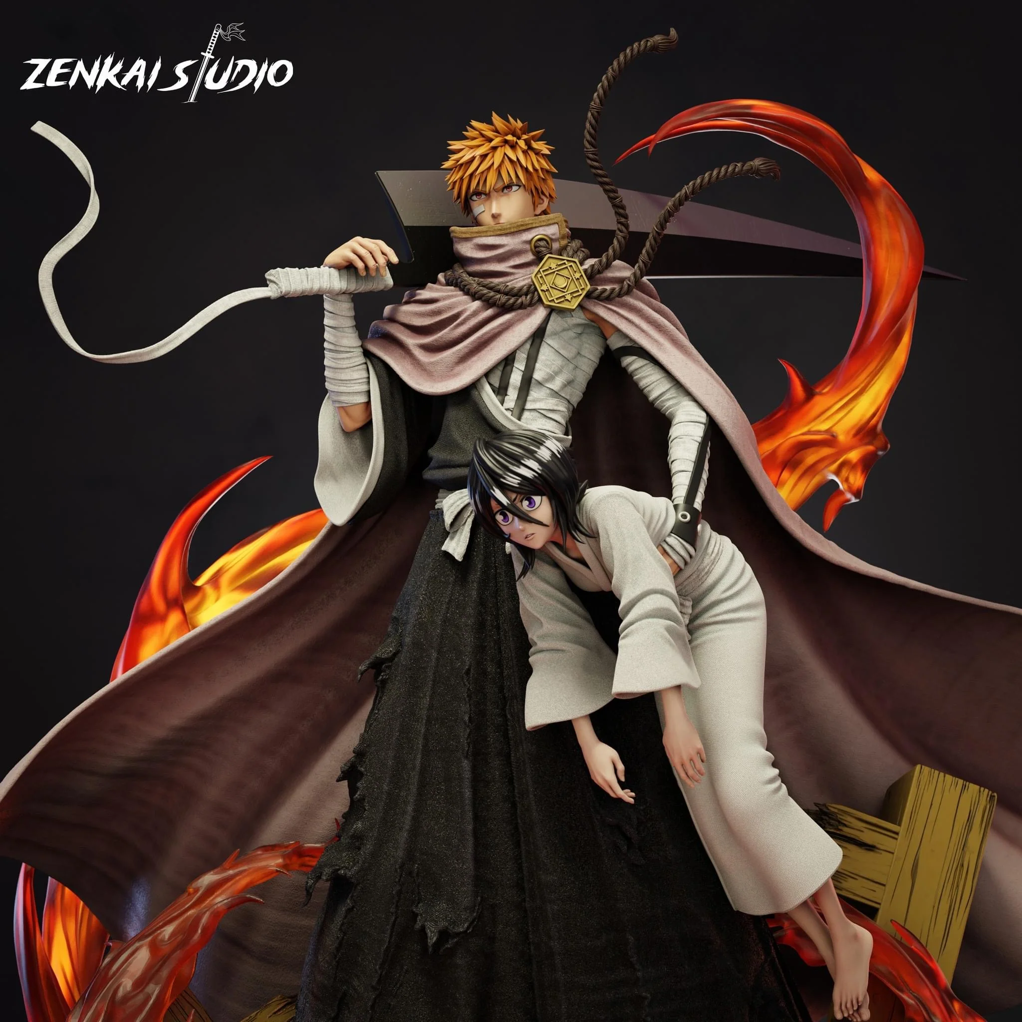 Bleach – Ichigo Kurosaki & Rukia Kuchiki | 1:6 Resin Statue | von Zenkai Studio - Image 6