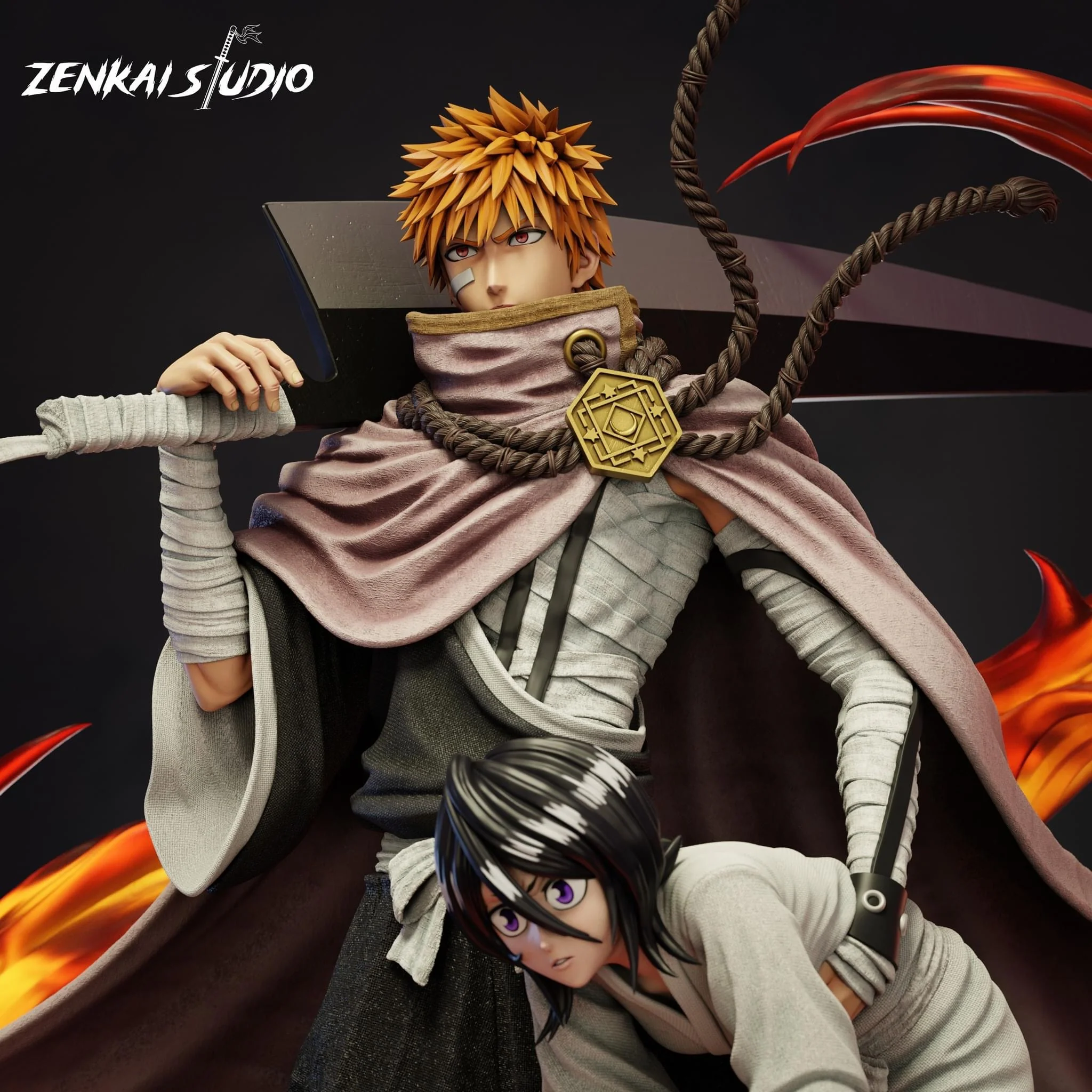 Bleach – Ichigo Kurosaki & Rukia Kuchiki | 1:6 Resin Statue | von Zenkai Studio - Image 7