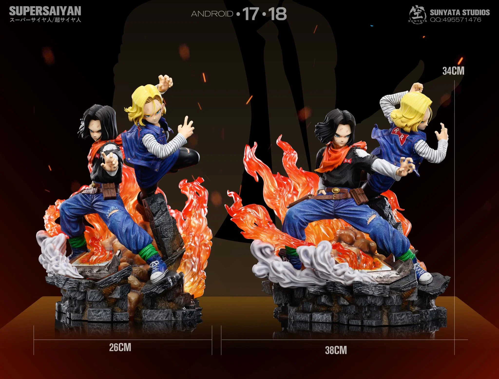 Dragon Ball - Android 17 & 18 | 1:6 Resin Statue | von Sunyata Studio - Image 6