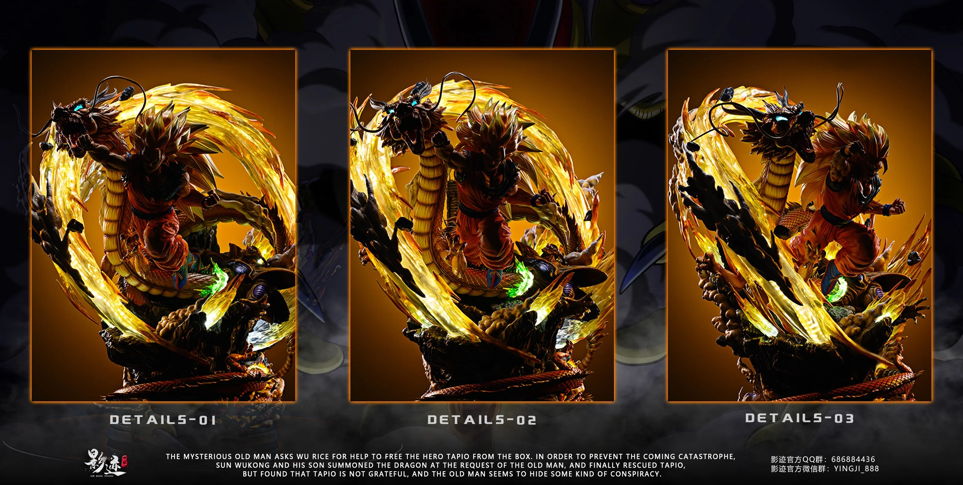 Dragon Ball - Son Goku SSJ3 | 1:4 Resin Statue | von DIM Studio - Image 12