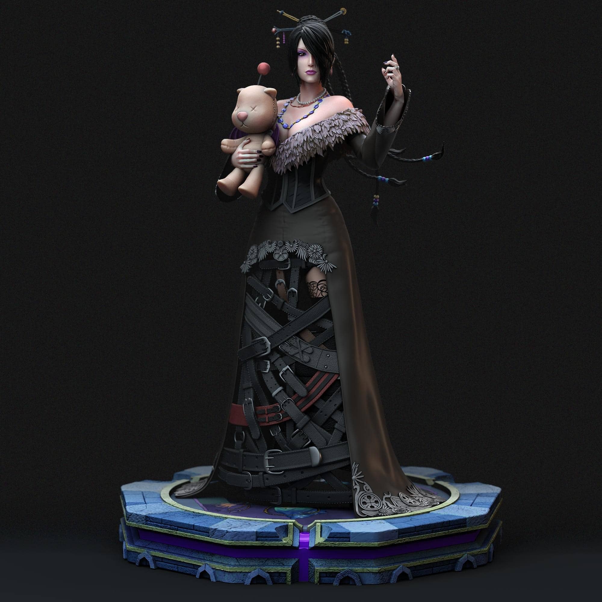 Final Fantasy - Lulu & Shiva | 1:4 Resin Statue | von Solar Studio - Image 6