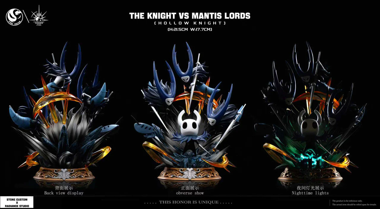 Hollow Knight - The Knight vs Mantis Lords | 1:8 Resin Statue | by Stone Custom & Radiance Studio - Image 4
