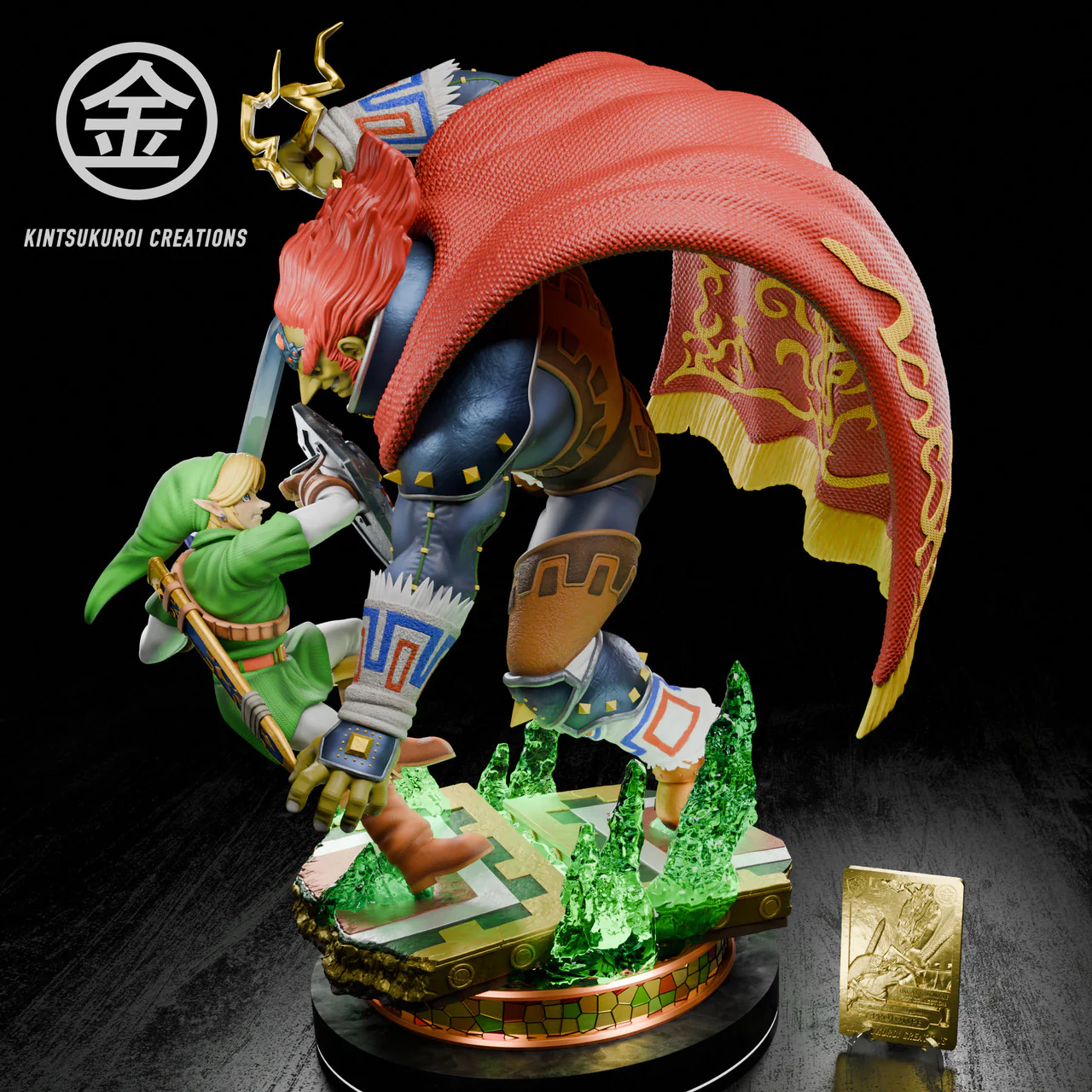 Legend of Zelda - Link vs. Ganondorf | 1:4 Resin Statue | von Kintsukuroi Creations Studio - Image 12