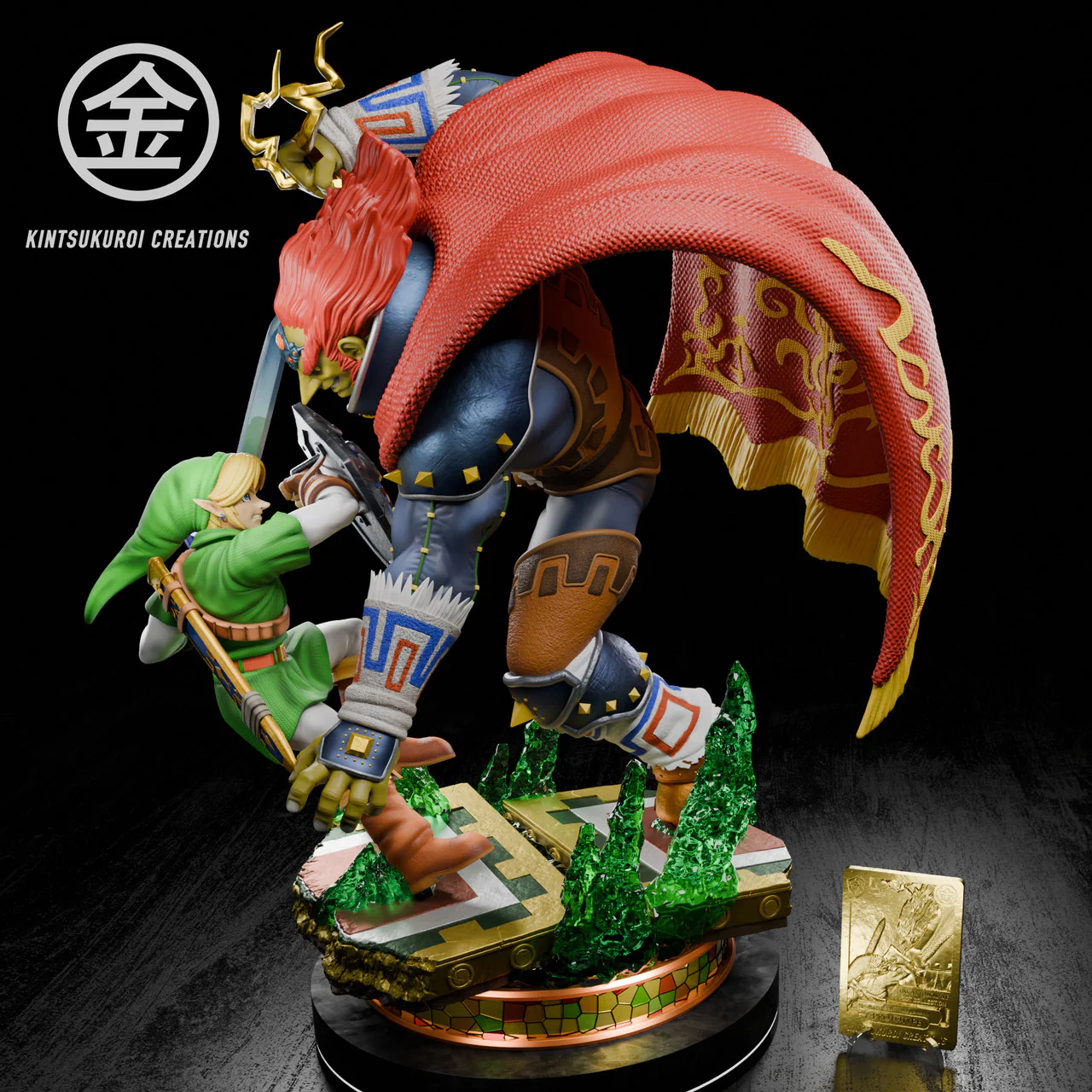 Legend of Zelda - Link vs. Ganondorf | 1:4 Resin Statue | von Kintsukuroi Creations Studio - Image 7