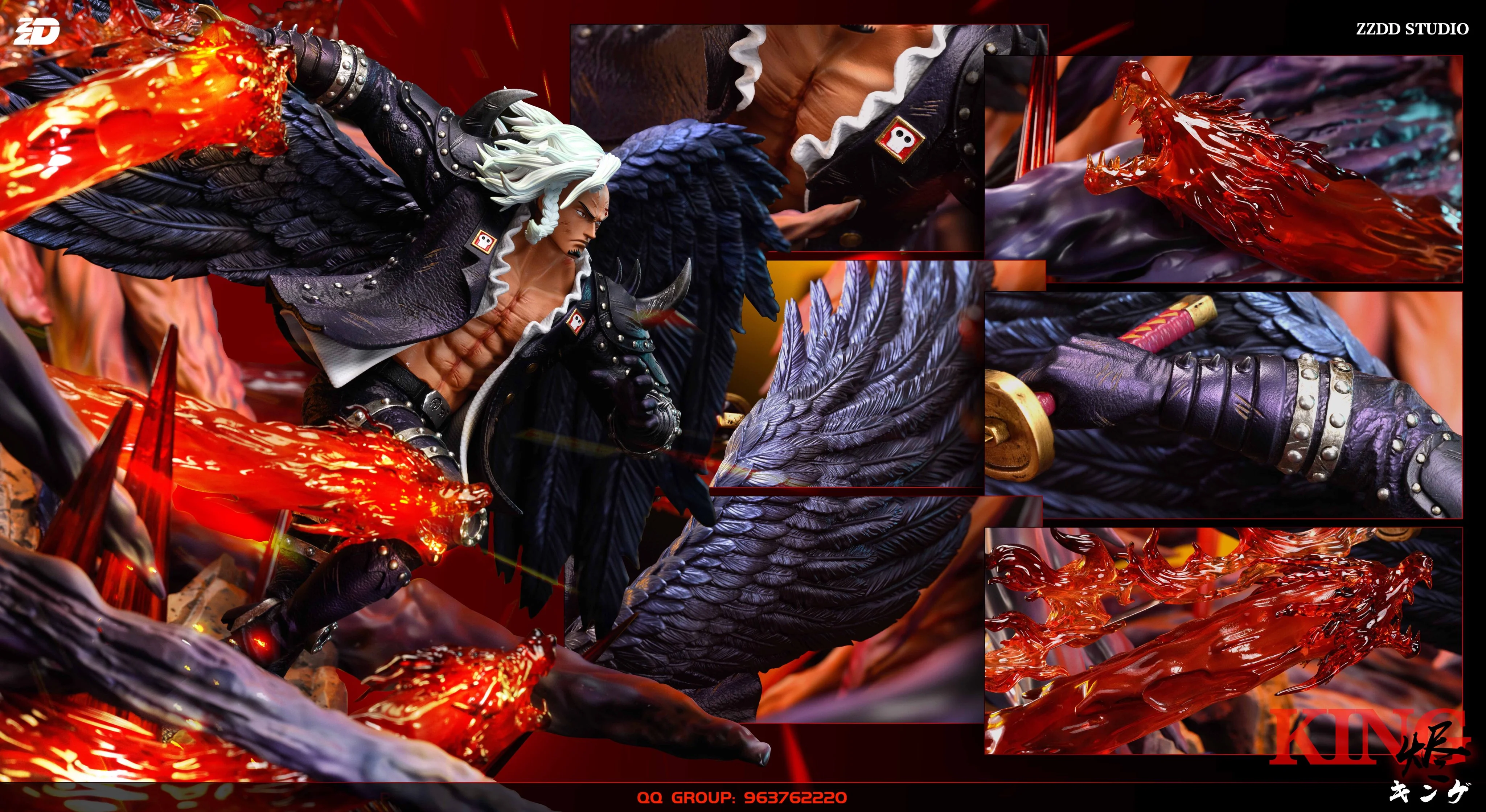 One Piece - King | 1:4 Resin Statue | von ZZDD Studio - Image 4
