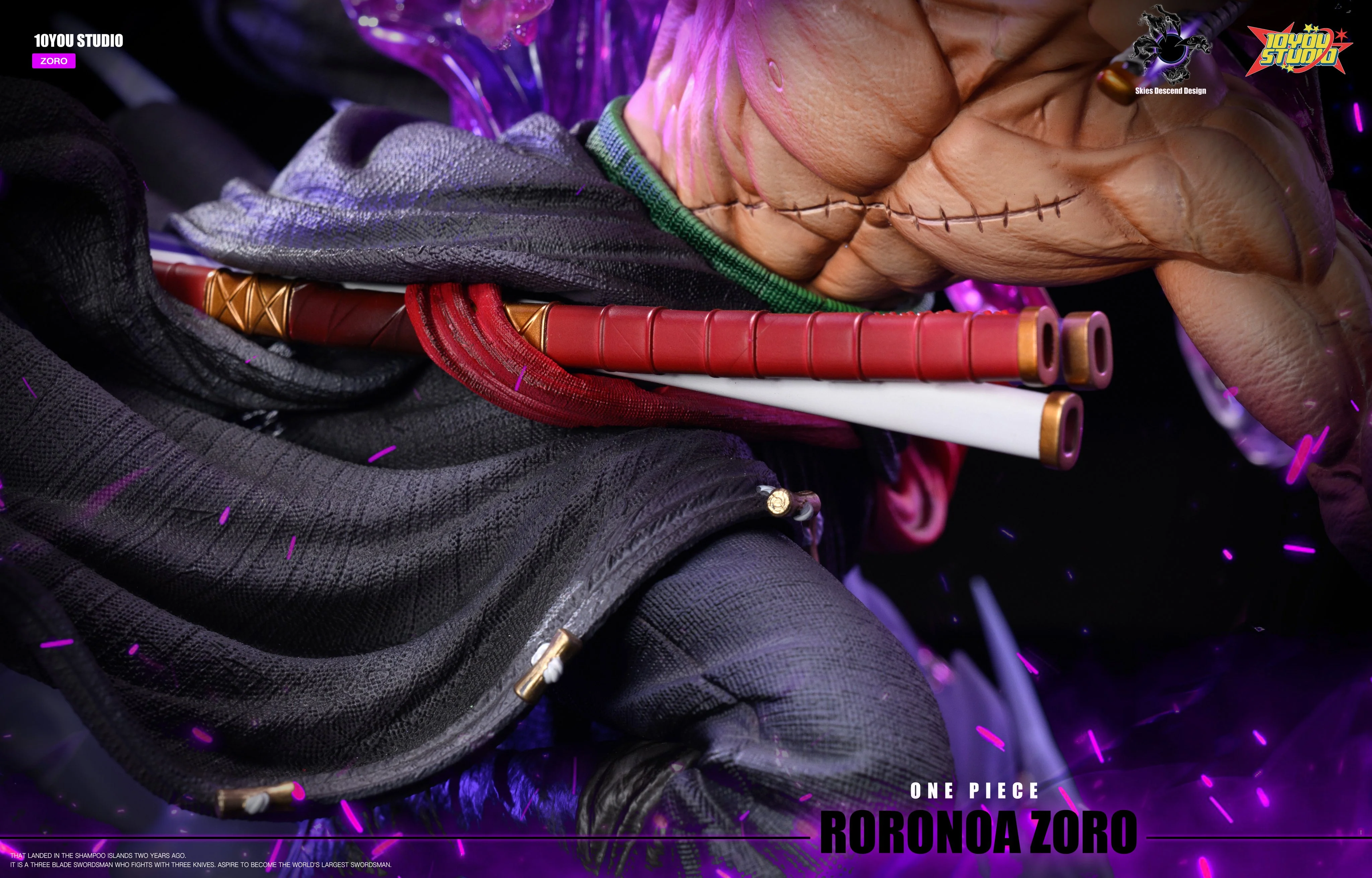 One Piece - Roronoa Zoro | 1:6 Resin Statue | von Skies Descend & 10YOU Studios - Image 3