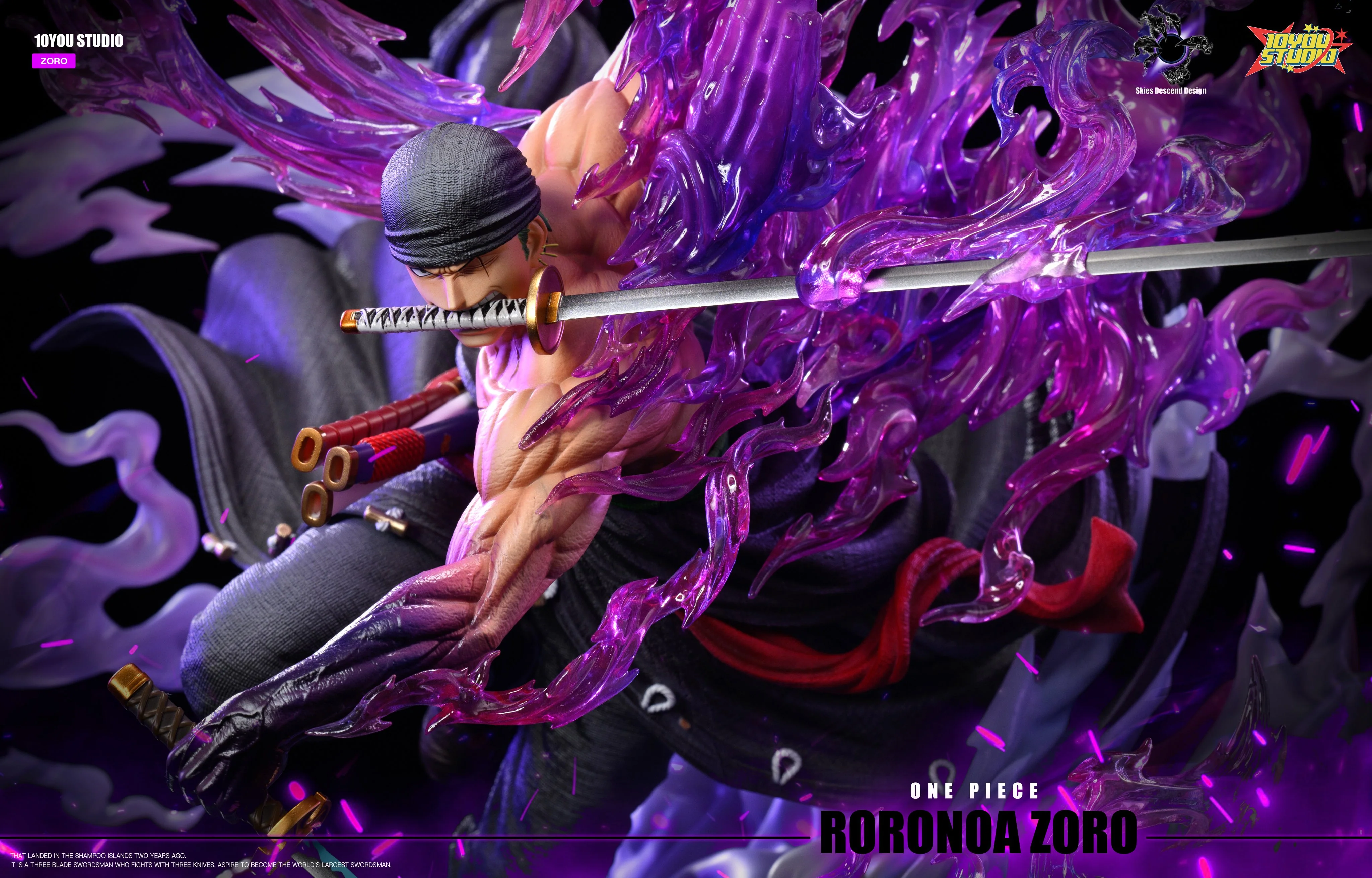 One Piece - Roronoa Zoro | 1:6 Resin Statue | von Skies Descend & 10YOU Studios - Image 5