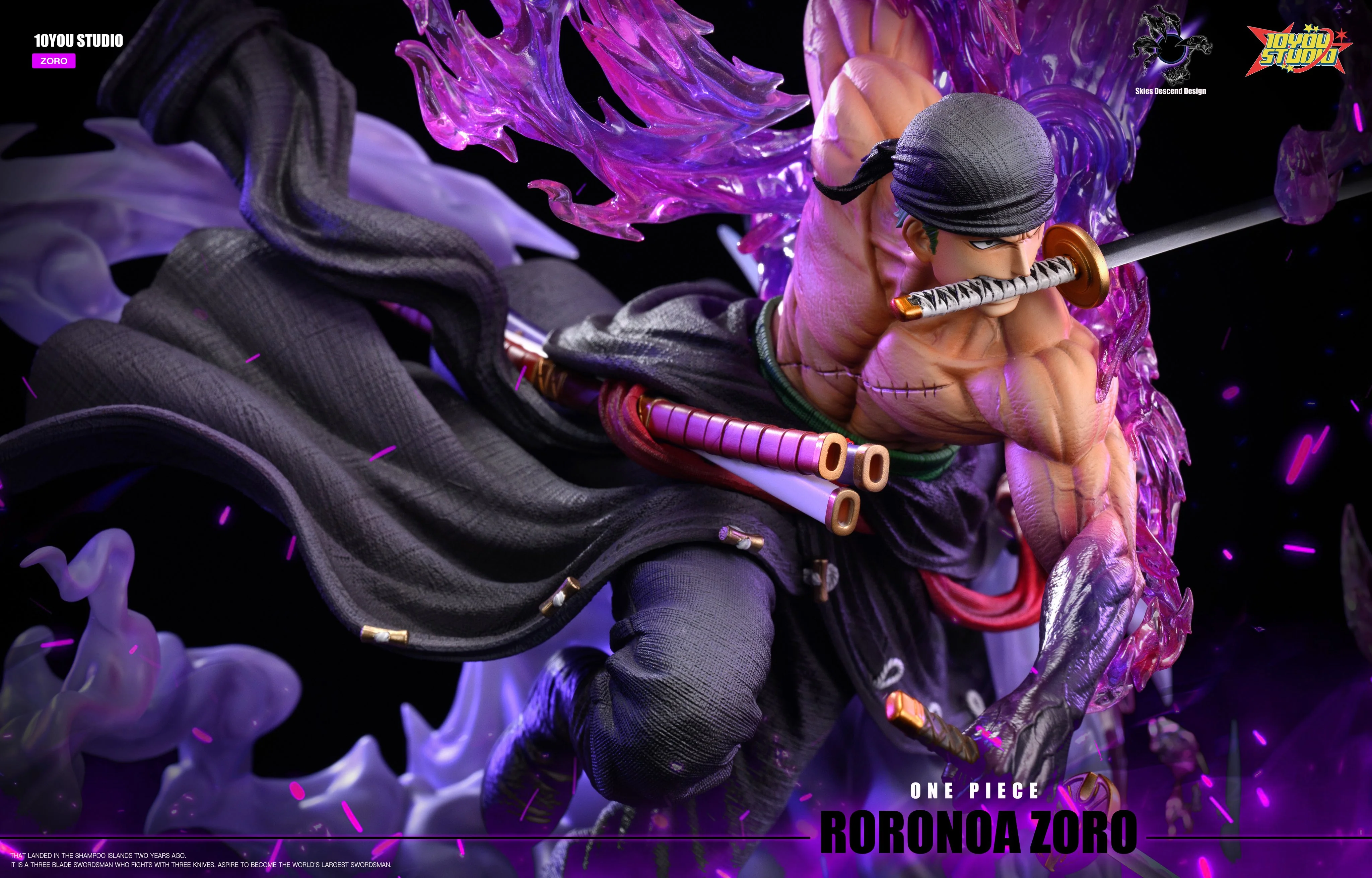 One Piece - Roronoa Zoro | 1:6 Resin Statue | von Skies Descend & 10YOU Studios - Image 6