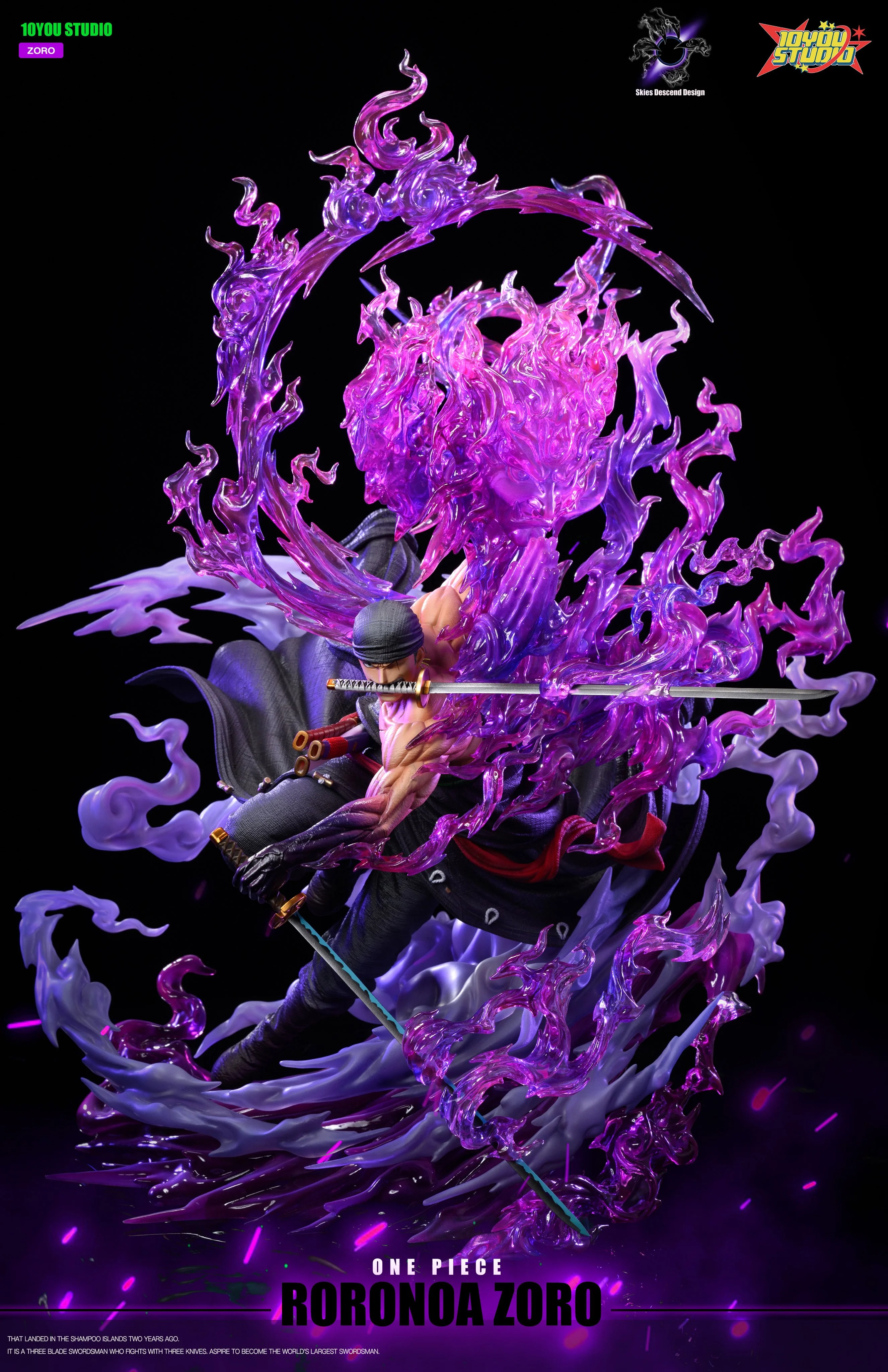 One Piece - Roronoa Zoro | 1:6 Resin Statue | von Skies Descend & 10YOU Studios - Image 8