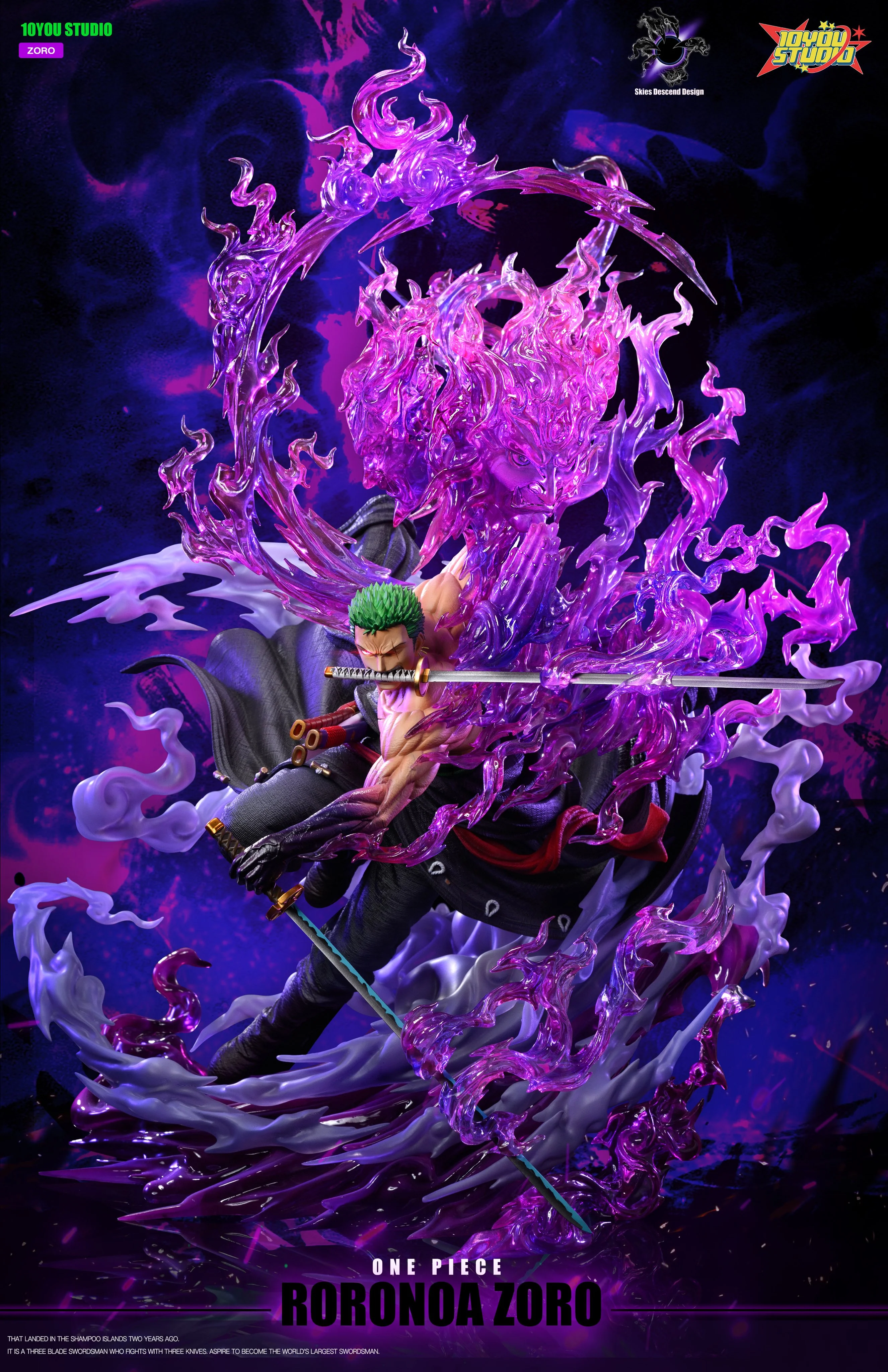 One Piece - Roronoa Zoro | 1:6 Resin Statue | von Skies Descend & 10YOU Studios - Image 9