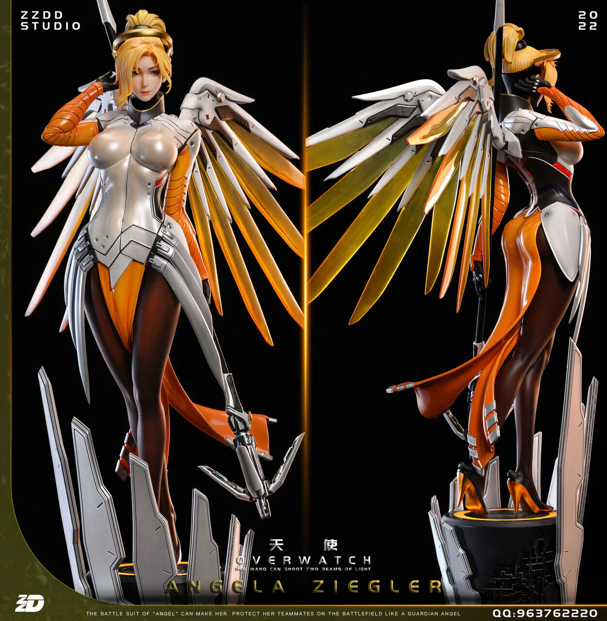 Overwatch - Mercy | 1:4 Resin Statue | von ZZDD Studio - Image 7