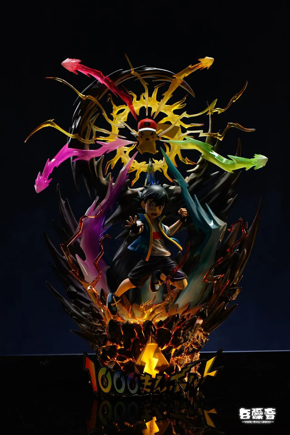 Pokemon - Ash Ketchum & Pikachu Thunderbolt | 1:8 Resin Statue | by White Noise Studio - Image 7