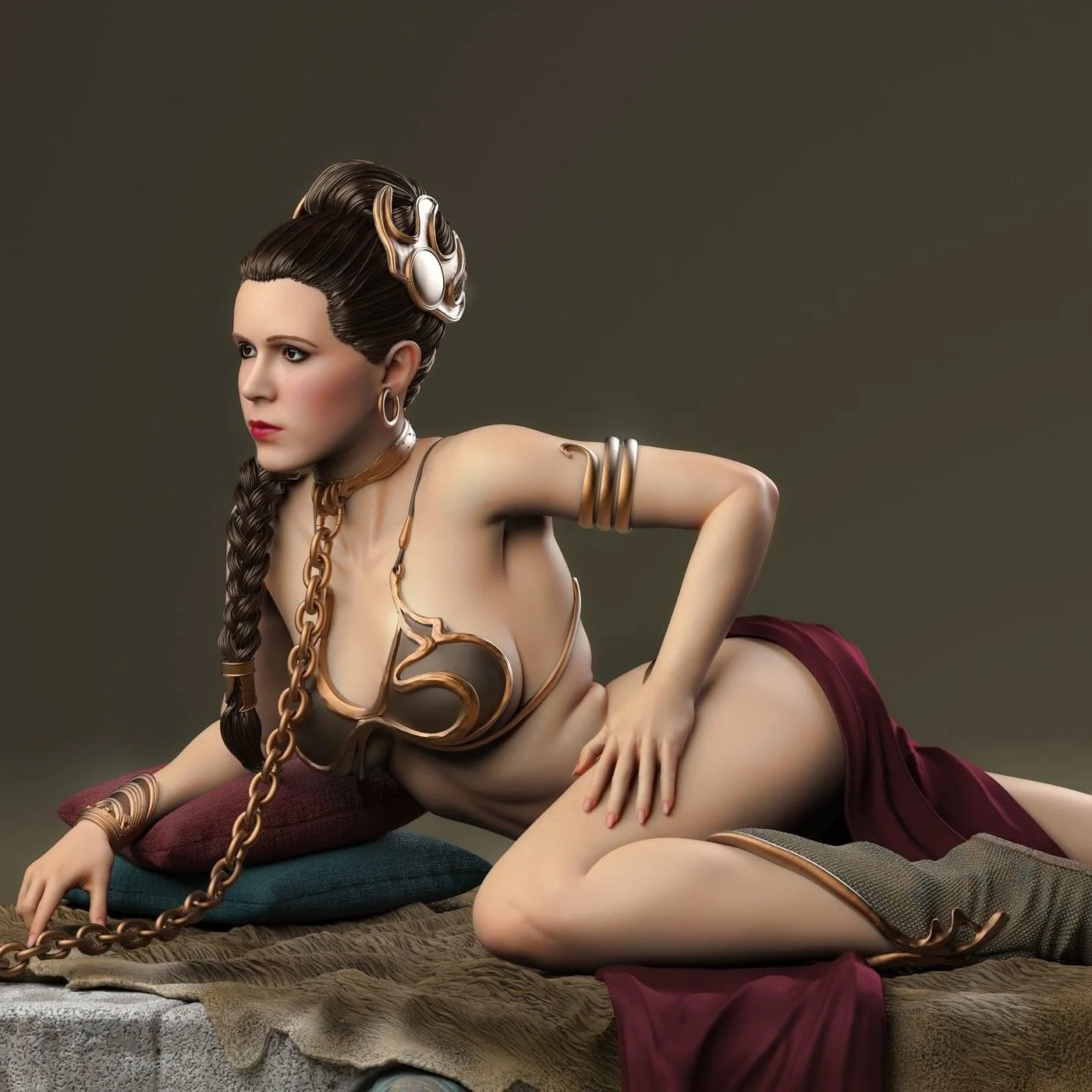 Star Wars – Slave Leia | 1:4 Resin Statue | von xionart - Image 11