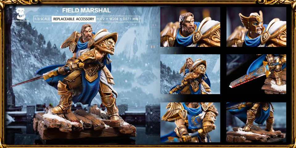 Warcraft - Human Field Marshall vs. Tauren Warlord | 1:8 Resin Statue | by Laughing Skull Studio - Image 4